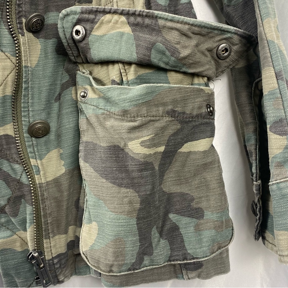 Free People Women’s Camouflage Military Style Utility Jacket Size XS - Picture 13 of 16